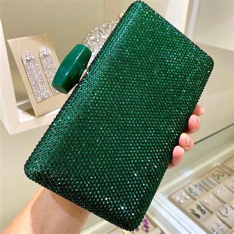 Bolsa Clutch Verde Esmeralda .